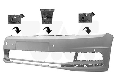 Van Wezel Stoßfänger [Hersteller-Nr. 5819570] für VW von VAN WEZEL