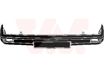 Van Wezel Stossstange vorn, schwarz, [Hersteller-Nr. 5812576] für VW von VAN WEZEL