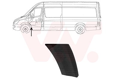 Van Wezel Zier-/Schutzleiste, Kotflügel [Hersteller-Nr. 3077421] für Mercedes-Benz, VW von VAN WEZEL