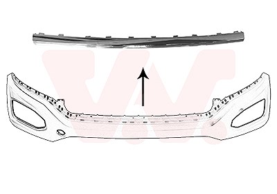 Van Wezel Zier-/Schutzleiste, Stoßfänger [Hersteller-Nr. 5710580] für VW von VAN WEZEL