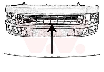 Van Wezel Zier-/Schutzleiste, Stoßfänger [Hersteller-Nr. 5790580] für VW von VAN WEZEL