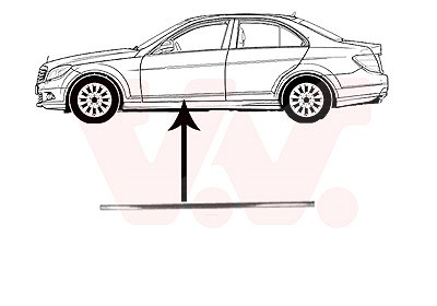 Van Wezel Zier-/Schutzleiste, Tür [Hersteller-Nr. 3091423] für Mercedes-Benz von VAN WEZEL