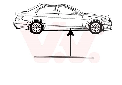 Van Wezel Zier-/Schutzleiste, Tür [Hersteller-Nr. 3091424] für Mercedes-Benz von VAN WEZEL