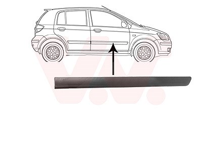 Van Wezel Zier-/Schutzleiste, Tür [Hersteller-Nr. 8252424] für Hyundai von VAN WEZEL