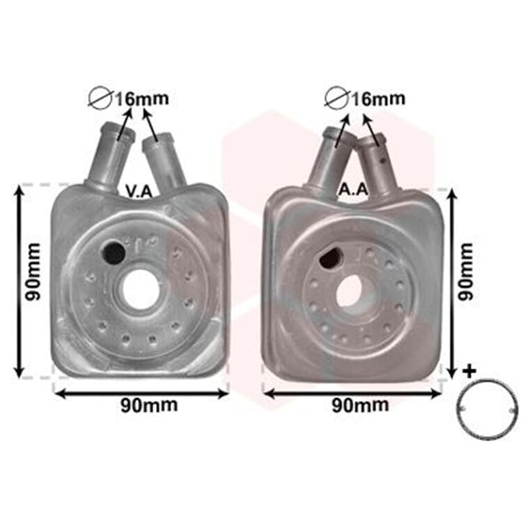 Van Wezel ?lk?hler Audi A4-A6 Ford Seat Inca Skoda Octavia VW Passat von VAN WEZEL