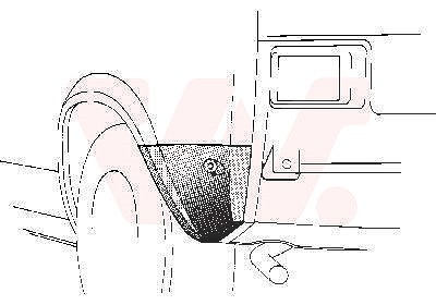 Van Wezel Anschlussblech, hinten [Hersteller-Nr. 5810134] für VW von VAN WEZEL