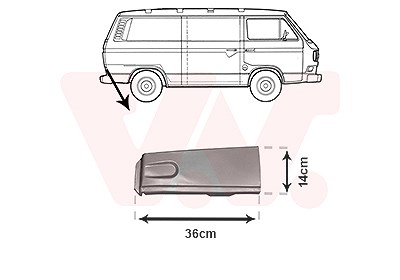 Van Wezel Anschlussblech, hinten [Hersteller-Nr. 5870134] für VW von VAN WEZEL