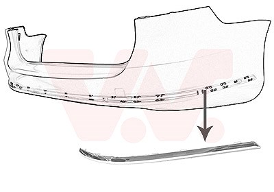 Van Wezel Blende, Stoßfänger [Hersteller-Nr. 5740554] für VW von VAN WEZEL