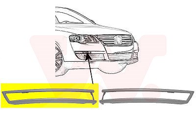 Van Wezel Blende, Stoßfänger [Hersteller-Nr. 5839586] für VW von VAN WEZEL