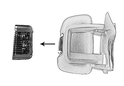 Van Wezel Blinkleuchte [Hersteller-Nr. 1651918] für Citroën, Fiat, Peugeot von VAN WEZEL