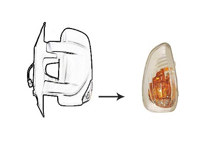 Van Wezel Blinkleuchte [Hersteller-Nr. 3799917] für Nissan, Opel, Renault von VAN WEZEL