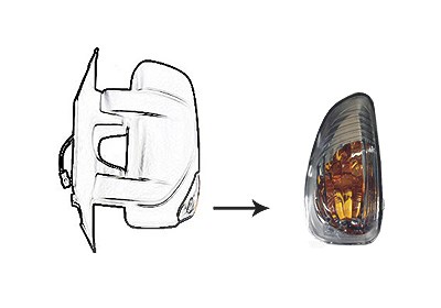 Van Wezel Blinkleuchte [Hersteller-Nr. 3799919] für Opel, Nissan, Renault von VAN WEZEL