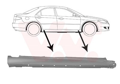 Van Wezel Einstiegblech [Hersteller-Nr. 2754104] für Mazda von VAN WEZEL