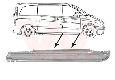 Van Wezel Einstiegblech [Hersteller-Nr. 3080102] für Mercedes-Benz von VAN WEZEL