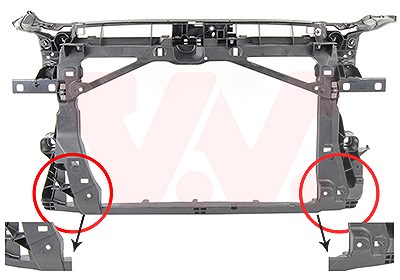 Van Wezel Frontverkleidung [Hersteller-Nr. 0336668] für Audi von VAN WEZEL