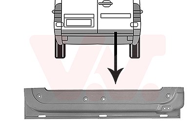 Van Wezel Hecktür [Hersteller-Nr. 3075250] für Mercedes-Benz, VW von VAN WEZEL