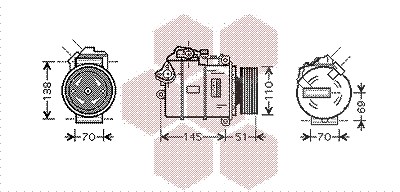 Van Wezel Kompressor, Klimaanlage [Hersteller-Nr. 0600K384] für BMW von VAN WEZEL