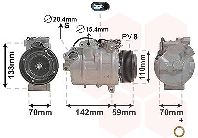 Van Wezel Kompressor, Klimaanlage [Hersteller-Nr. 0600K418] für BMW von VAN WEZEL