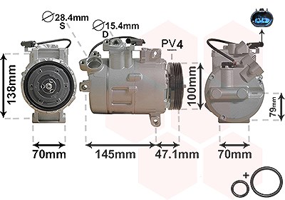 Van Wezel Kompressor, Klimaanlage [Hersteller-Nr. 0600K306] für BMW von VAN WEZEL