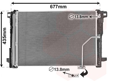 Van Wezel Kondensator mit Trockner [Hersteller-Nr. 30005450] für Mercedes-Benz von VAN WEZEL