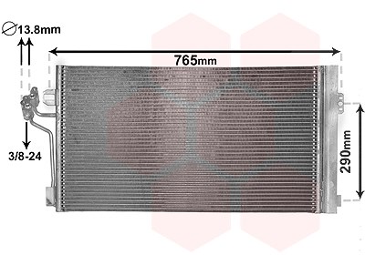 Van Wezel Kondensator mit Trockner [Hersteller-Nr. 30005484] für Mercedes-Benz von VAN WEZEL