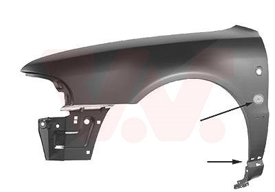 Van Wezel Kotflügel [Hersteller-Nr. 0323653] für Audi von VAN WEZEL