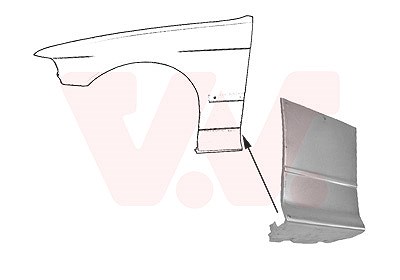 Van Wezel Kotflügel [Hersteller-Nr. 0640155] für BMW von VAN WEZEL