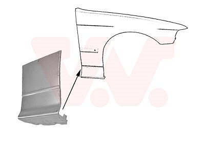 Van Wezel Kotflügel [Hersteller-Nr. 0640156] für BMW von VAN WEZEL