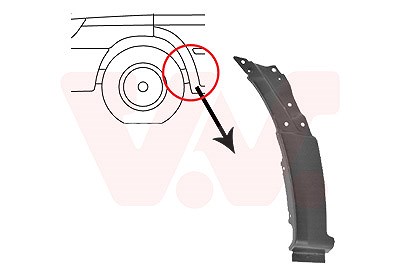 Van Wezel Kotflügel [Hersteller-Nr. 3077653] für Mercedes-Benz, VW von VAN WEZEL