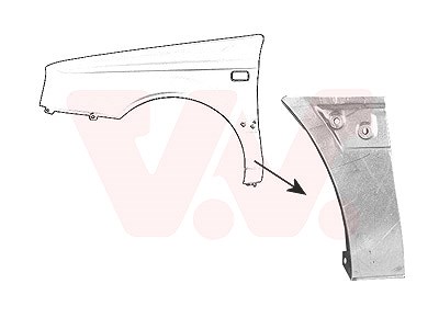 Van Wezel Kotflügel [Hersteller-Nr. 5883155] für VW von VAN WEZEL