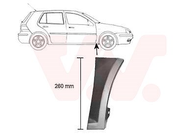 Van Wezel Kotflügel [Hersteller-Nr. 5888156] für VW von VAN WEZEL