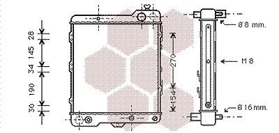 Van Wezel Kühler, Motorkühlung [Hersteller-Nr. 03002040] für Audi von VAN WEZEL