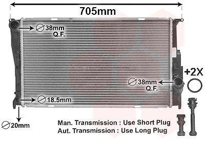 Van Wezel Kühler, Motorkühlung [Hersteller-Nr. 06002293] für BMW von VAN WEZEL