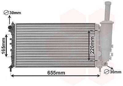 Van Wezel Kühler, Motorkühlung [Hersteller-Nr. 17002999] für Fiat von VAN WEZEL