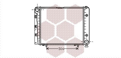 Van Wezel Kühler, Motorkühlung [Hersteller-Nr. 30002066] für Mercedes-Benz von VAN WEZEL