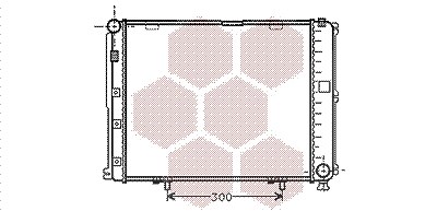 Van Wezel Kühler, Motorkühlung [Hersteller-Nr. 30002035] für Mercedes-Benz von VAN WEZEL