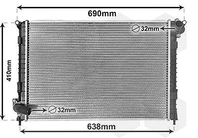 Van Wezel Kühler, Motorkühlung [Hersteller-Nr. 06002314] für Mini von VAN WEZEL