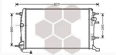 Van Wezel Kühler, Motorkühlung [Hersteller-Nr. 43002414] für Renault von VAN WEZEL