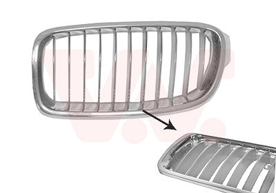 Van Wezel Kühlergitter [Hersteller-Nr. 0670413] für BMW von VAN WEZEL