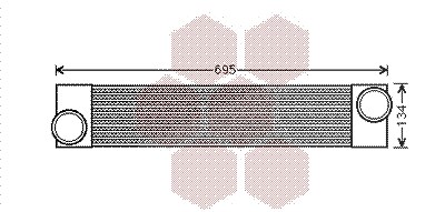 Van Wezel Ladeluftkühler [Hersteller-Nr. 06004375] für BMW von VAN WEZEL