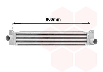 Van Wezel Ladeluftkühler [Hersteller-Nr. 17004360] für Citroën, Fiat, Peugeot von VAN WEZEL