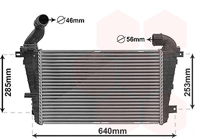 Van Wezel Ladeluftkühler [Hersteller-Nr. 37004416] für Opel von VAN WEZEL