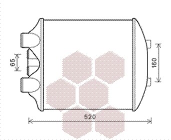 Van Wezel Ladeluftkühler [Hersteller-Nr. 49004040] für Seat von VAN WEZEL