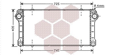 Van Wezel Ladeluftkühler [Hersteller-Nr. 53004476] für Toyota von VAN WEZEL