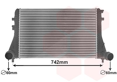 Van Wezel Ladeluftkühler [Hersteller-Nr. 58014701] für VW von VAN WEZEL