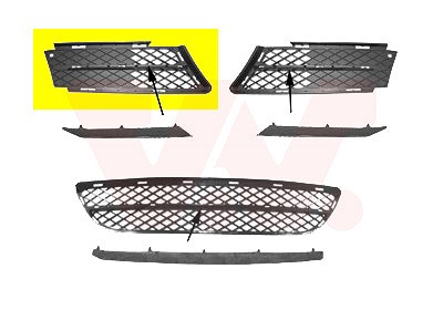 Van Wezel Lüftungsgitter, Stoßfänger [Hersteller-Nr. 0657594] für BMW von VAN WEZEL