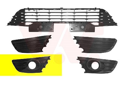 Van Wezel Lüftungsgitter, Stoßfänger [Hersteller-Nr. 0970594] für Citroën von VAN WEZEL