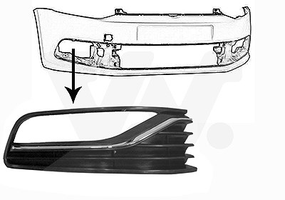 Van Wezel Lüftungsgitter, Stoßfänger [Hersteller-Nr. 5814594] für VW von VAN WEZEL