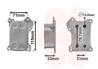 Van Wezel Ölkühler, Motoröl [Hersteller-Nr. 37013701] für Alfa Romeo, Fiat, Lancia, Opel von VAN WEZEL