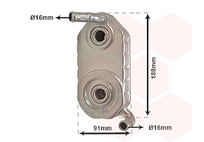 Van Wezel Ölkühler, Motoröl [Hersteller-Nr. 58003110] für Seat, Audi, Skoda, VW von VAN WEZEL